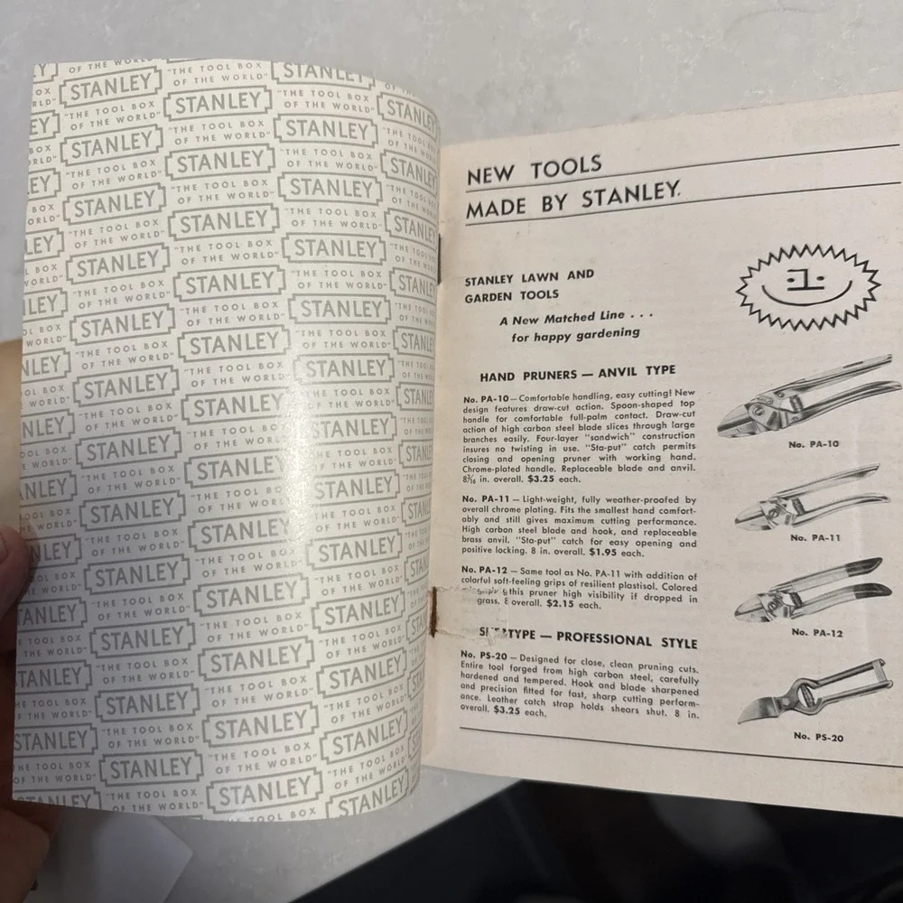 Stanley Tools Catalog No. 34 Vintage 1958 Edition PB Paperback EXCELLENT